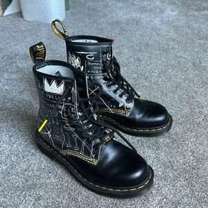 DR MARTENS 1460 Basquiat Leather Lace up Boot